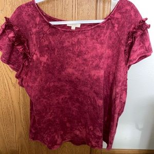 Red Ruffles Top